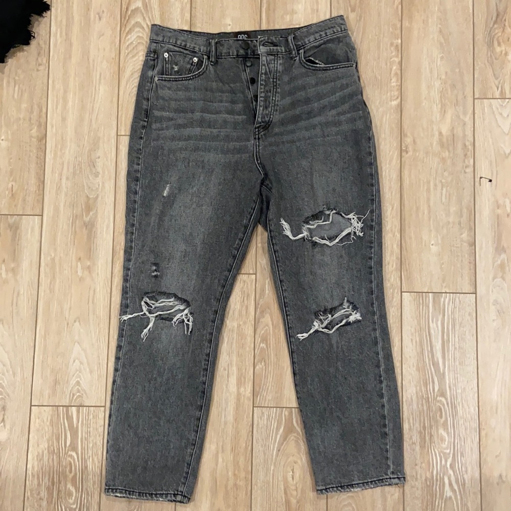 urban outfitters grey wash denim jeans brand: BDG